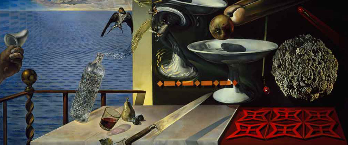Detail from Salvador Dali's painting "Nature Morte Vivante (Still Life-Fast Moving)"