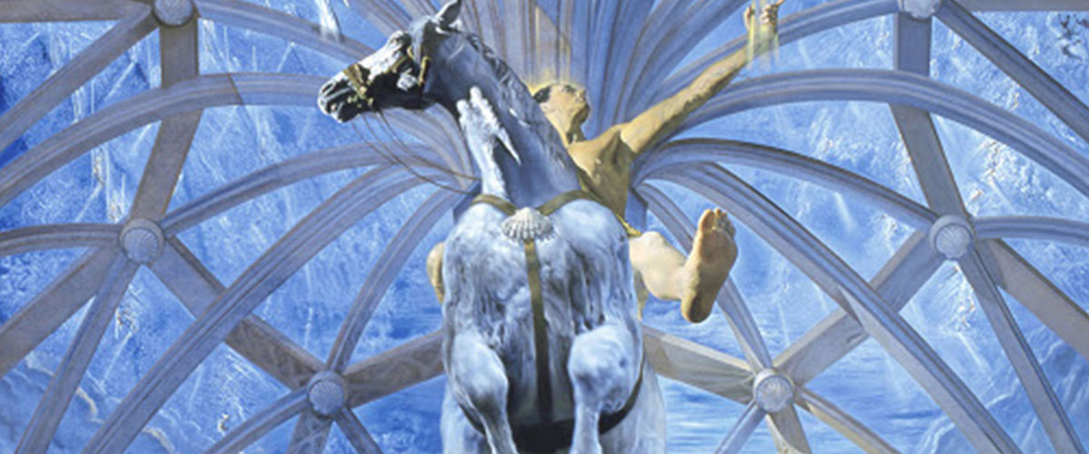 Detail from Salvador Dali's painting "Santiago El Grande"