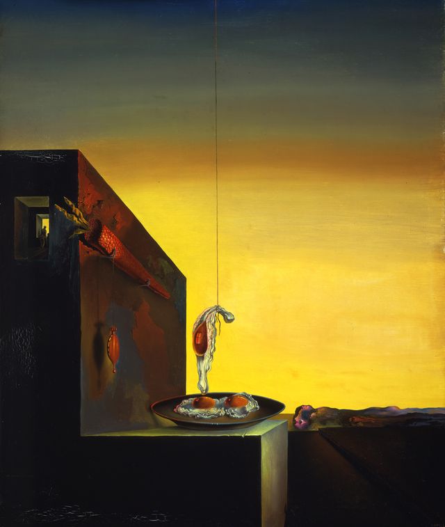 Dali's painting Oeufs sur le Plat sans le Plat (Eggs on the Plate without the Plate)