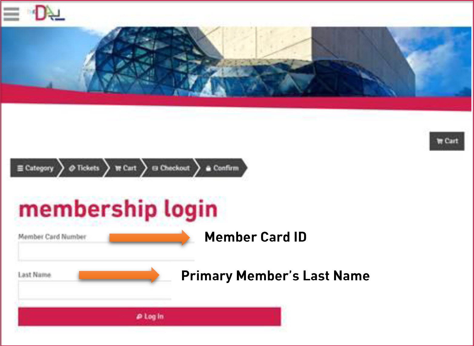 member login example