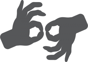 sign language interpretation icon