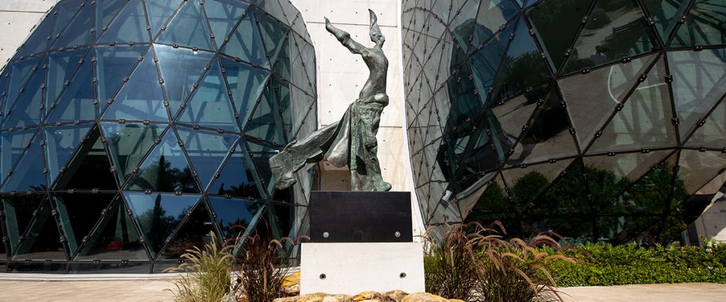 Dali's Terpsichore Sculpture in the Dali Museum Avant-garden
