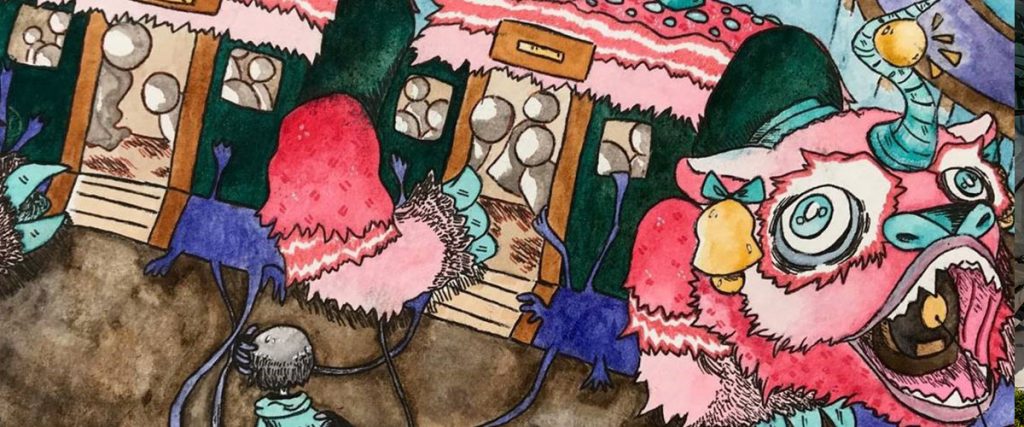 Train of the Lost, Found, and Taken Watercolor and gel pens Lake Mary High School, Lake Mary Grade: 11