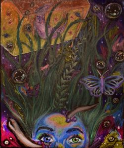 The Dali Museum’s 2021 Student Surrealist Exhibit Online: Pinellas, Artwork by Lauren Fornshell
Interspacial Mental Aquarium
Clearwater High
Teacher: Clayton Burkey
Grade 11