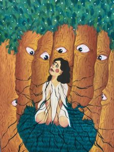 The Dali Museum’s 2021 Student Surrealist Exhibit Online: Pinellas, Artwork by Maria Viana Incarceration Countryside High Teacher: Maria Andersen Grade 12