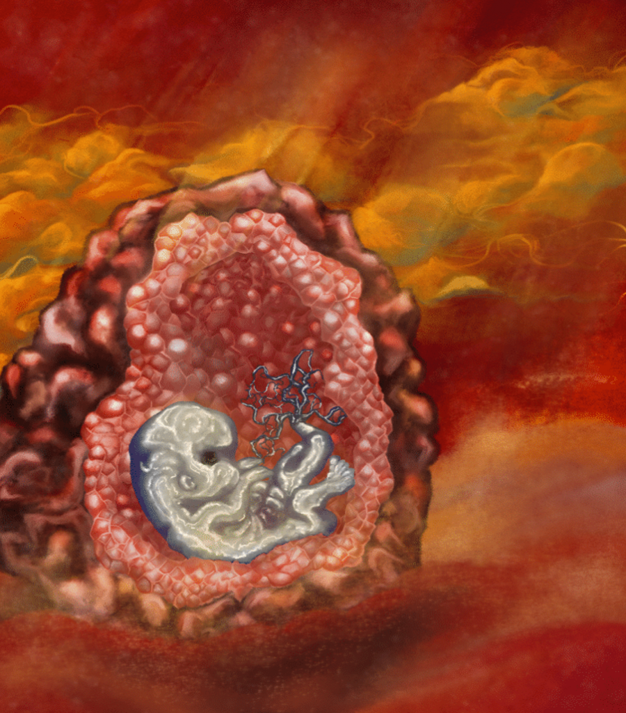 "Life In A Barren Place" by Aaliyah Gray .The Dali's Student Surrealist Art Exhibit