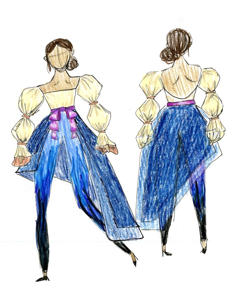 A fashion sketch
