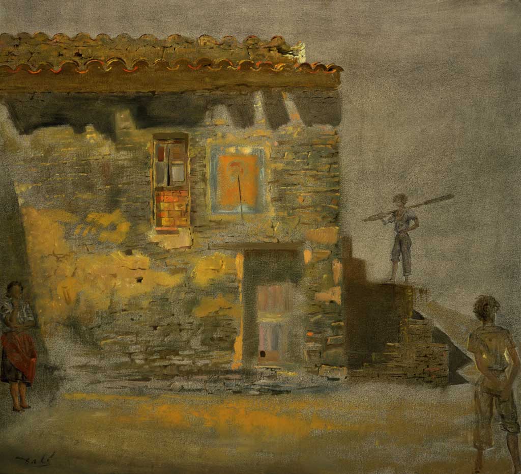 Noon (Barracks Port Lligat). From the Dali Museum permanent collection.