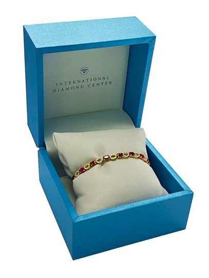 A bracelet in a jewelry box