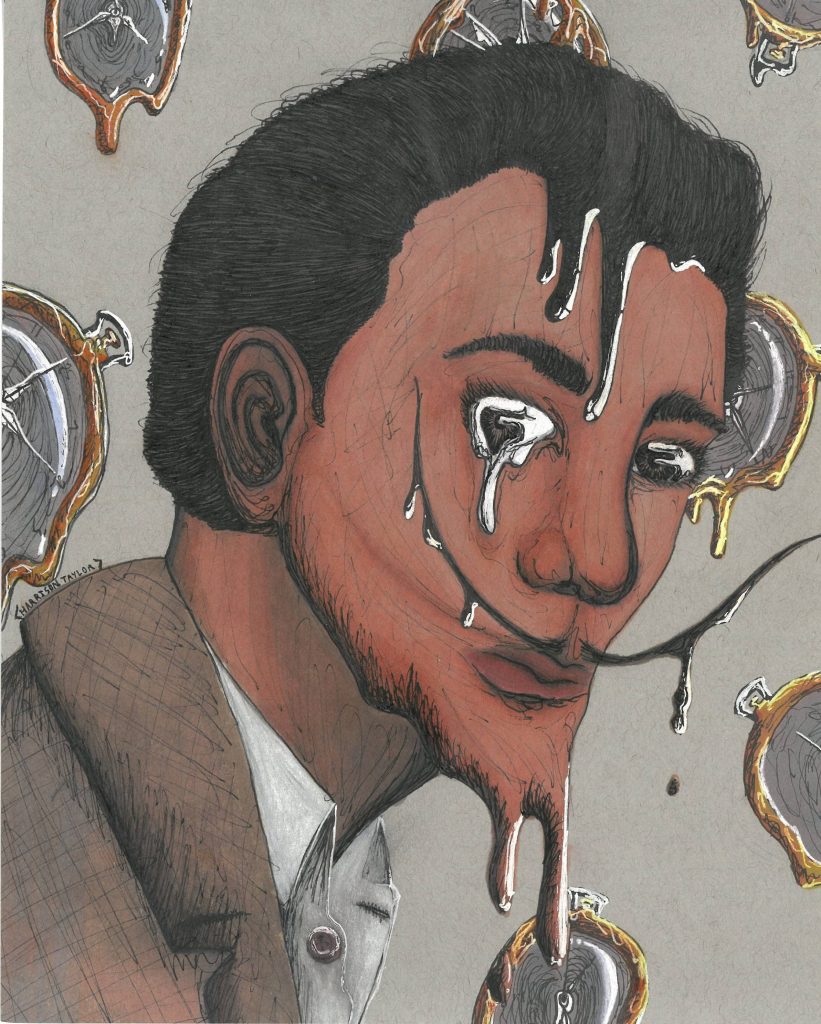 Portrait of a melting Dali