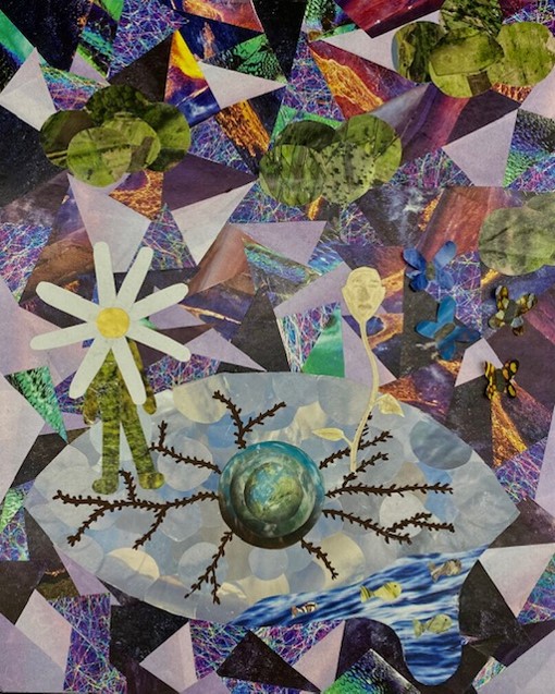 The Dali's Student Surrealist Art Exhibit, How the World Blooms by Chase Drane

