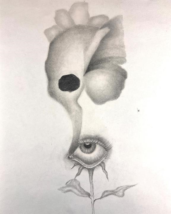 The Dali's Student Surrealist Art Exhibit, Tears of Death and Beauty by Brianna Salter

