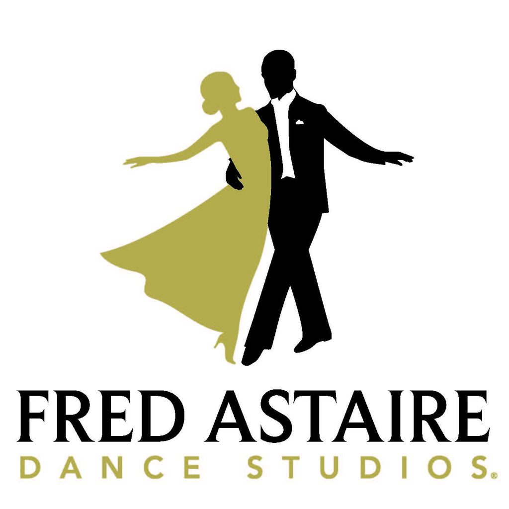 A logo where a male and female figures are dancing