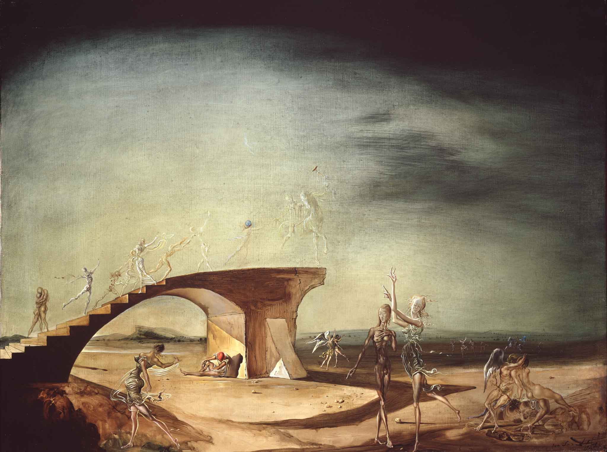 Salvador Dali's painting "Broken Bridge"