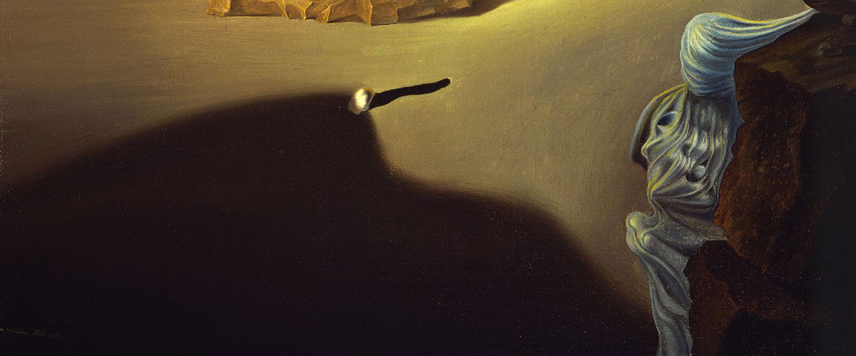 Dalí's painting, Shades of Night Descending