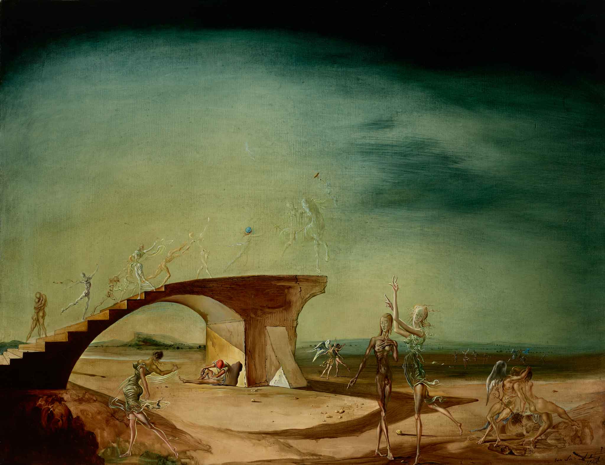 1945_Broken Bridge by Salvador Dali