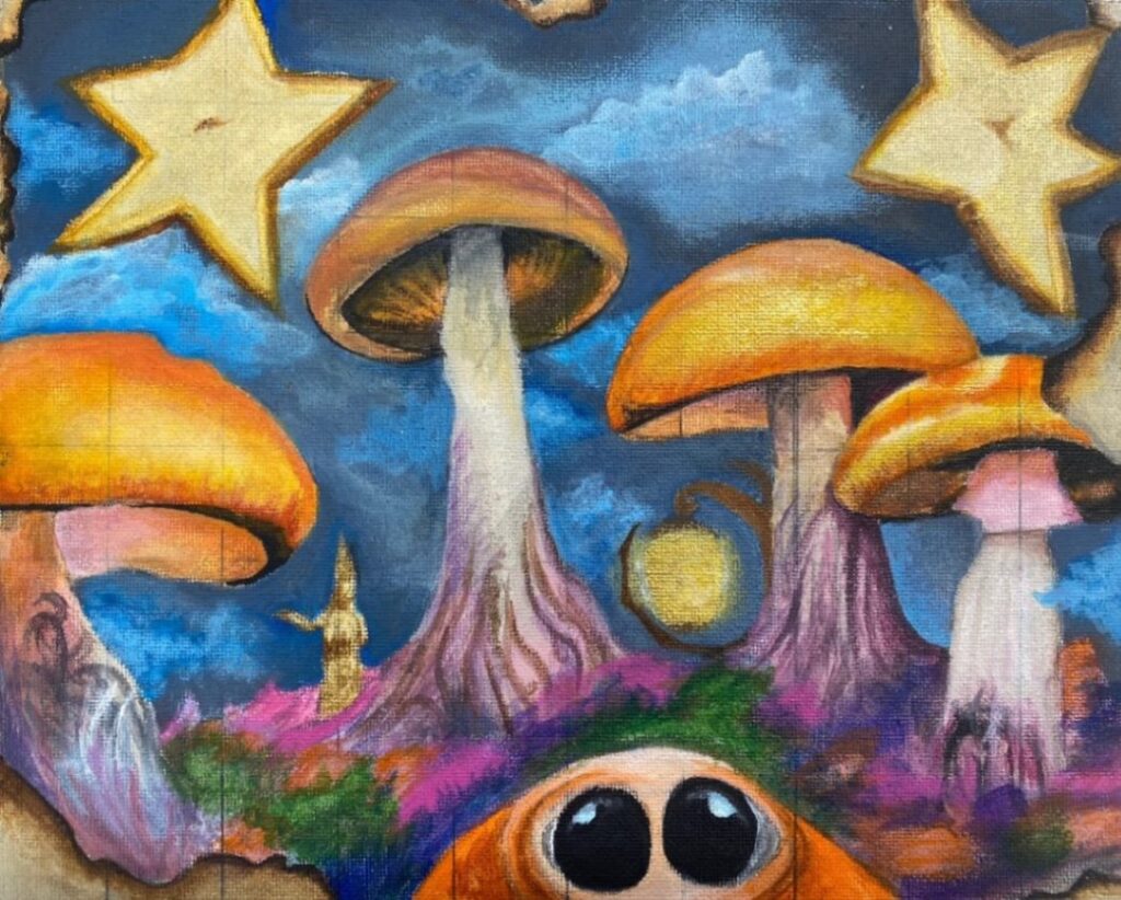 Mystical Mushrooms by Jazzelyn Menard
