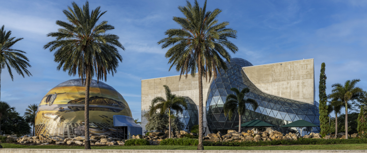 the dalí museum building and the dalí dome