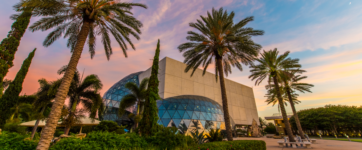 Exterior of The Dali Museum.